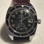 Vintage Younger Bresson Diver Men's Wristwatch 38mm Black Very Rare