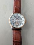 Thomas Earnshaw Longitude Automatic Gold Brown White Watch EUC Running Accurate
