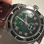 Vintage Younger Bresson Diver Men's Wristwatch 38mm Black Very Rare