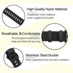 Rugged Nylon for Garmin Instinct 2X/2X Solar Watch Band 50mm, Tactical Fabric Sport Strap for Garmin Instinct 3 50mm Solar/AMOLED Band