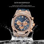 Men's Automatic Skeleton Tourbillon Moon Phase Watch