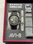 AVI-8 Hawker Hurricane Carbon Stainless Steel Japanese Quartz Watch Full Set