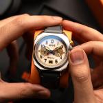 AVI-8 BELL X-1 Machbuster Chronograph Camel Brown AV-4118-03 Full Lume Watch New