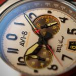 AVI-8 BELL X-1 Machbuster Chronograph Camel Brown AV-4118-03 Full Lume Watch New