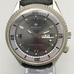 Vintage Wakmann Mens Watch 42mm Gray Dial Automatic Day Date Diver 5ATM Swiss