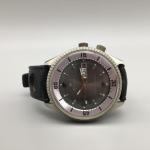 Vintage Wakmann Mens Watch 42mm Gray Dial Automatic Day Date Diver 5ATM Swiss