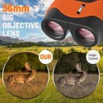 HD 15X36 Binoculars for Adults - Orange