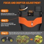 HD 15X36 Binoculars for Adults - Orange