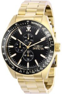 Invicta Aviator Men's 45mm Black Dial Watch