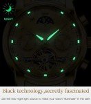 OLEVS Men's Gold Automatic Mechanical Dress Watch