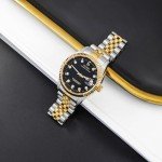 BUREI Men's Gold & Black Automatic Dress Watch