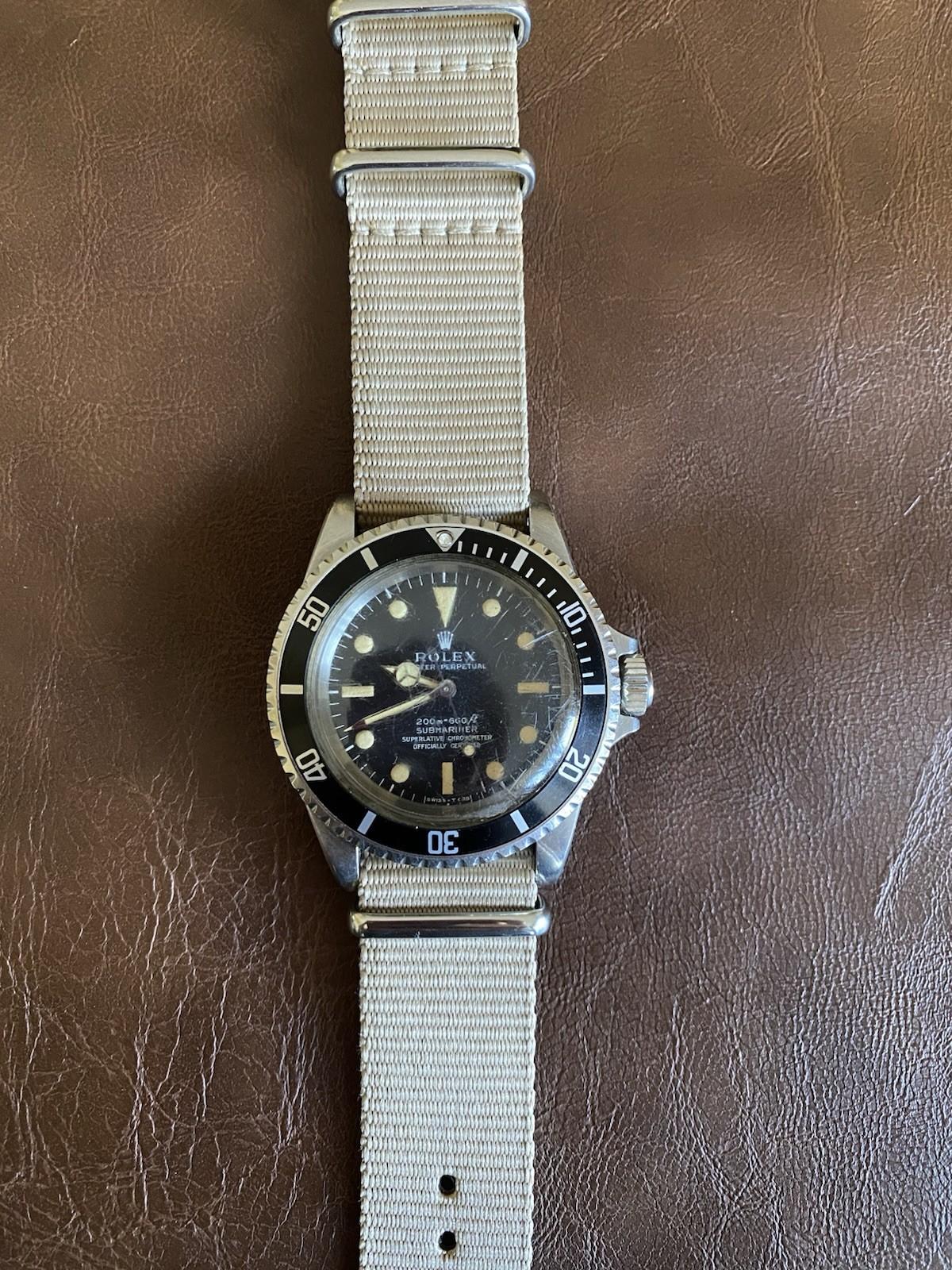 Rolex Submariner 5512 Meters First Vintage 1570 Patina No Date Rare