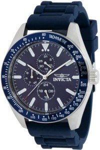 Invicta Aviator Men's Waterproof Blue Dial Watch