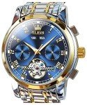OLEVS Men's Automatic Tourbillon Stainless Steel Watch
