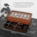 ROTHWELL Leather Watch Box Organizer for Men