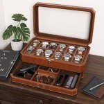 ROTHWELL Leather Watch Box Organizer for Men