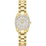 Bulova Women's Gold-Tone Crystal Bangle & Watch Set