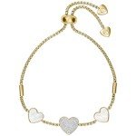 Bulova Women's Gold-Tone Crystal Bangle & Watch Set