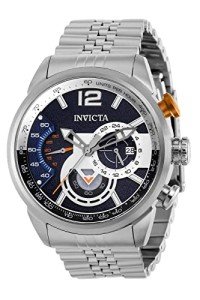 Invicta Men's Silver Quartz Aviator Watch 39665