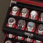 Luxury Leather Watch Box with 20 Compartments