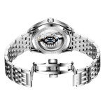 OUPINKE Men's Automatic Skeleton Watch with Sapphire Glass
