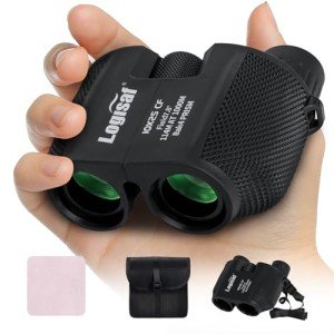 Compact 10x25 Waterproof Binoculars for Kids & Adults