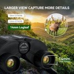 Compact 10x25 Waterproof Binoculars for Kids & Adults
