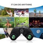 Compact 10x25 Waterproof Binoculars for Kids & Adults