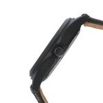 Peugeot Black Aviator Watch with Canvas Strap