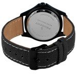 Peugeot Black Aviator Watch with Canvas Strap