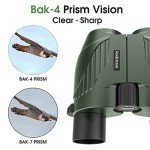 Compact Waterproof Binoculars for Bird Watching & More