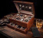 Luxury Leather Watch Box Organizer for Men