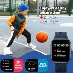 Kids Smart Watch with 20 Sports Modes (Blue)
