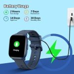 Kids Smart Watch with 20 Sports Modes (Blue)