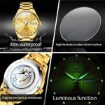 OLEVS Men's Gold Automatic Mechanical Wristwatch