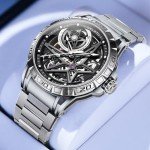 OLEVS Fashion Silver Automatic Watch for All