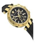 Versace Men's Quartz Watch with Leather Strap