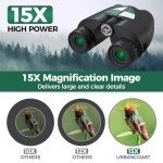 URBANCOAST Compact High-Power Binoculars with Phone Adapter