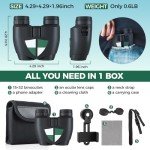 URBANCOAST Compact High-Power Binoculars with Phone Adapter