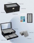 GUKA 12 Slot Leather Watch Display Organizer