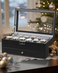 GUKA 12 Slot Leather Watch Display Organizer