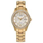 Citizen Eco-Drive Gold-Tone Ladies' Crystal Watch