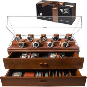 Premium Watch Display Case for 17 Watches