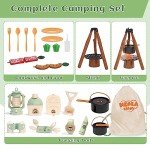 Kids Camping Toy Set with Binoculars and Lantern