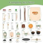 Kids Camping Toy Set with Binoculars and Lantern