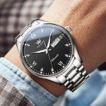 OLEVS Men's Automatic Luxury Stainless Steel Watch
