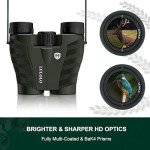 Compact HD Binoculars for Bird Watching and Travel