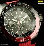 Invicta 33039 Men's Aviator Chronograph Watch, Red