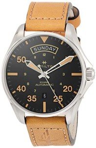 Hamilton Men's Steel and Leather Wristwatch H64645531