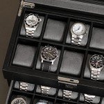 ROTHWELL 20 Slot Leather Watch Box Organizer